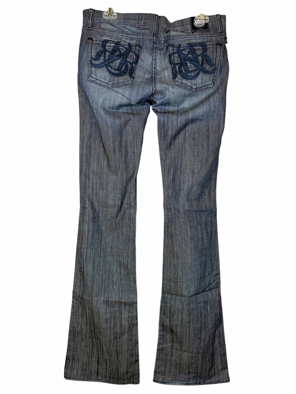 Rock & Republic Bootcut Jeans Womens 28 Blue Denim Low-Rise Dark Wash Streetwear